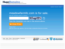 Tablet Screenshot of meadowfarmllc.com